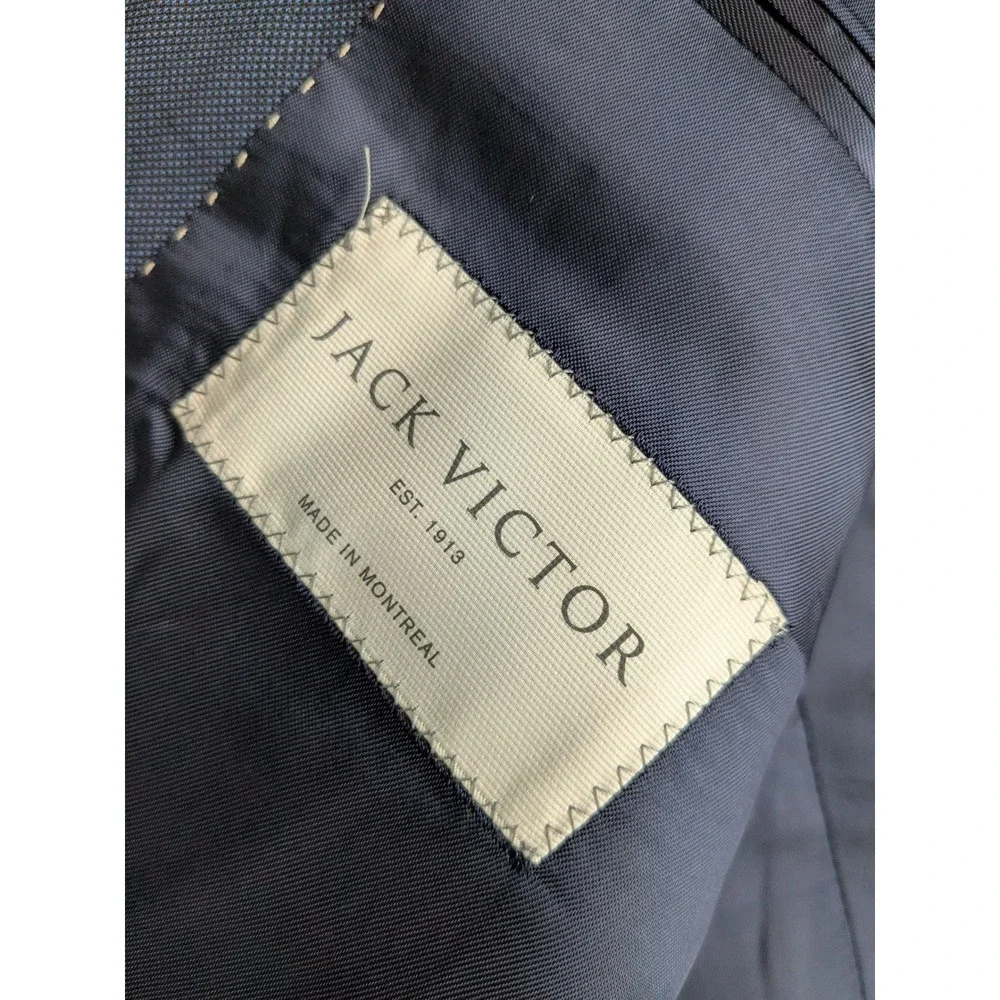 NWT Jack Victor 3Sixty5 Mens Wool Performance Blazer Navy Blue‎ Size 42L